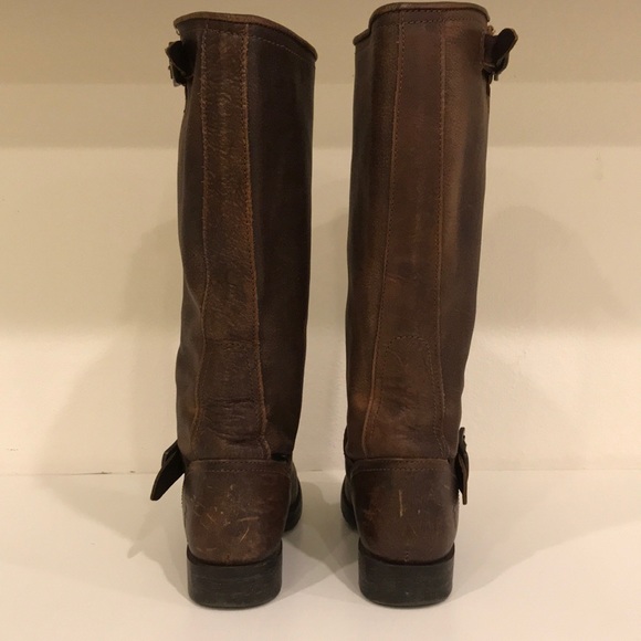 Frye Veronica Slouch boots in Dark Brown size 6.5 - Picture 4 of 5